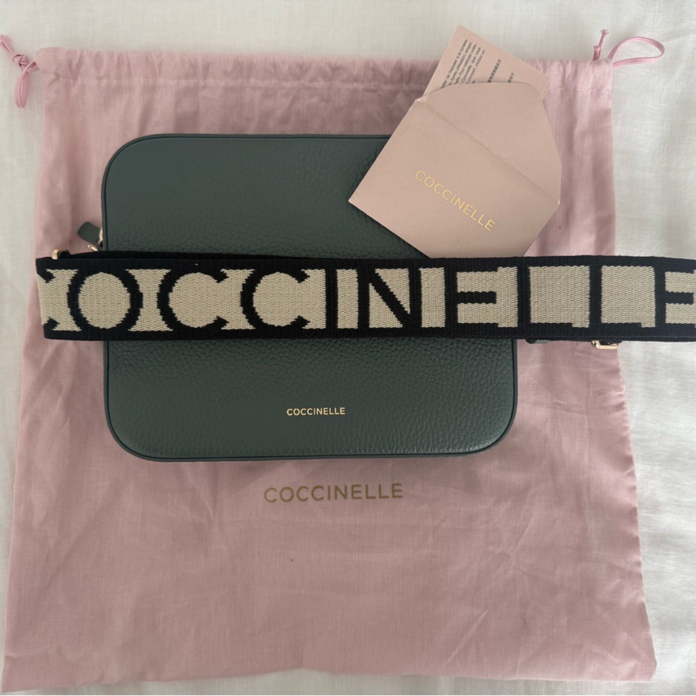 Coccinelle Tebe Green Crossbody Bag